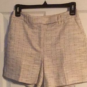 White House black market tweed metallic 5 in short